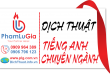 Dịch thuật tiếng anh chuyên ngành