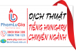 Dịch thuật tiếng Hungary chuẩn nhất