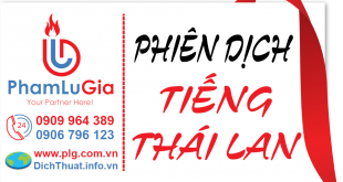 biên phiên dịch tiếng Thái Lan